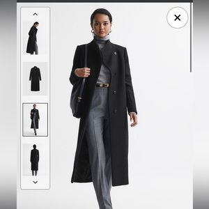 Reiss Mischa Petite Tailored Longline Wool Coat
